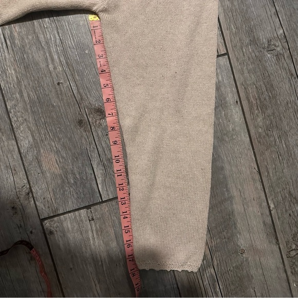 Liz Claiborne Collection Floral Embroidered Knit Sweater Beige Pink Flowers M - Picture 9 of 9